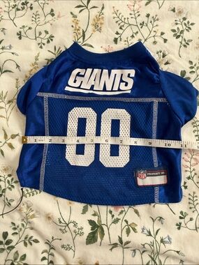 NFL Royal Blue Giants Dog Jersey with White 88 size small